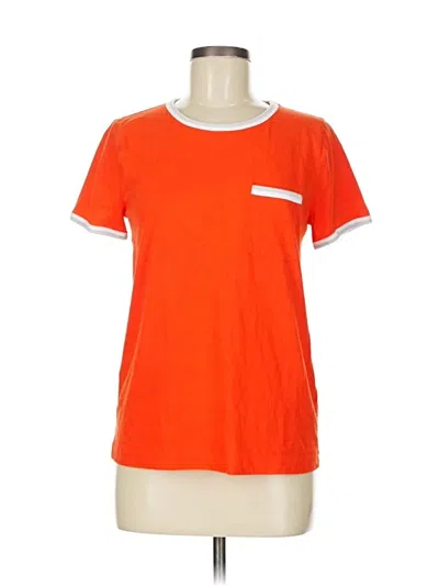 Pre-owned Jcrew Short Sleeve T-shirt In Orange