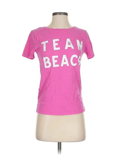 Pre-owned Jcrew Short Sleeve T-shirt In Pink