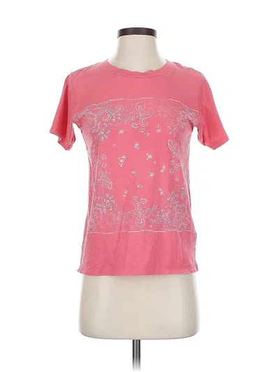 Pre-owned Jcrew Short Sleeve T-shirt In Pink