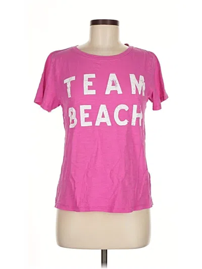 Pre-owned Jcrew Short Sleeve T-shirt In Pink