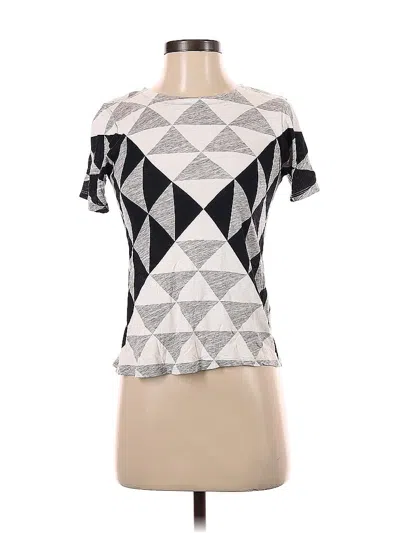 Pre-owned Jcrew Short Sleeve T-shirt In Silver