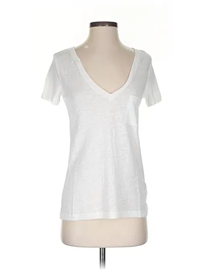 Pre-owned Jcrew Short Sleeve T-shirt In Silver