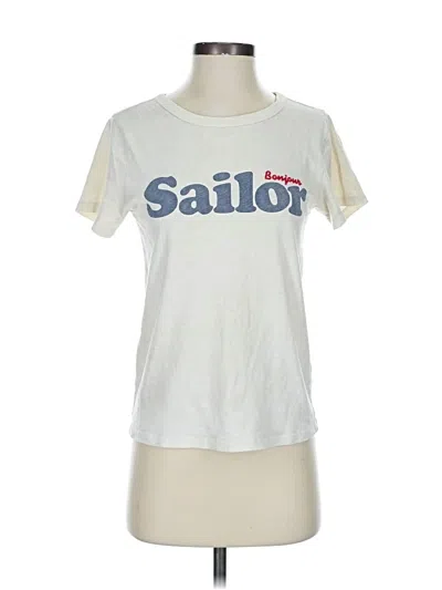 Pre-owned Jcrew Short Sleeve T-shirt In White