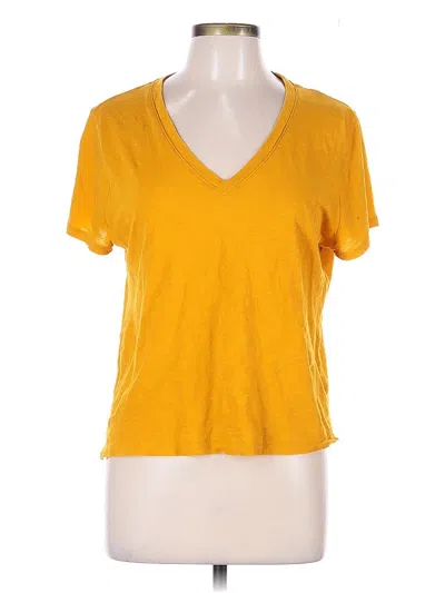 Pre-owned Jcrew Short Sleeve T-shirt In Yellow