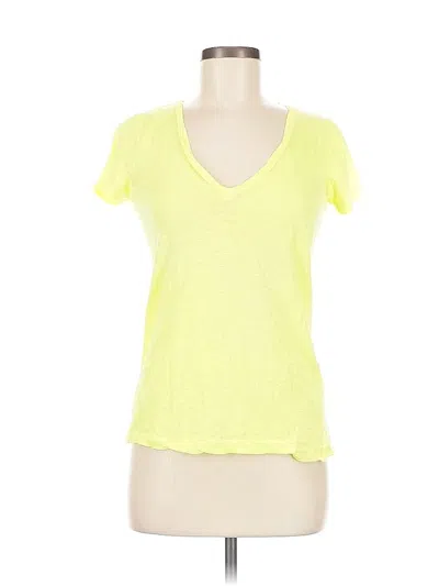 Pre-owned Jcrew Short Sleeve T-shirt In Yellow