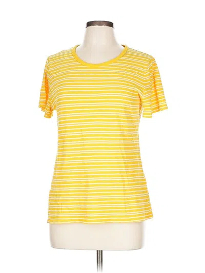 Pre-owned Jcrew Short Sleeve T-shirt In Yellow
