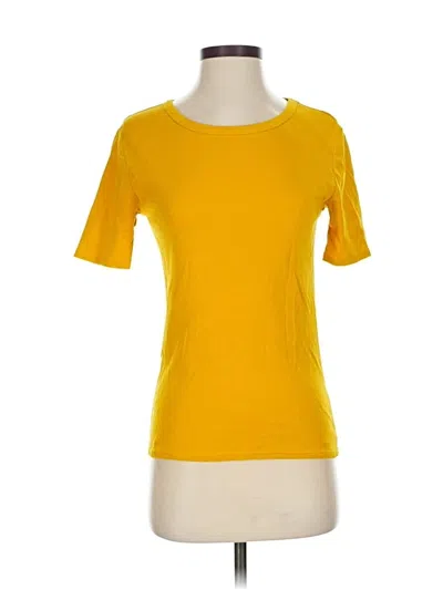 Pre-owned Jcrew Short Sleeve T-shirt In Yellow