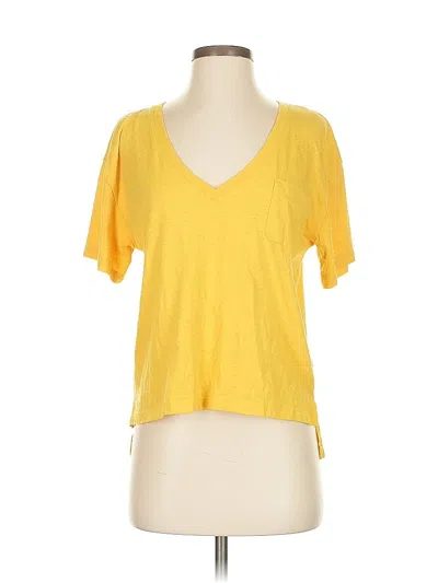 Pre-owned Jcrew Short Sleeve T-shirt In Yellow