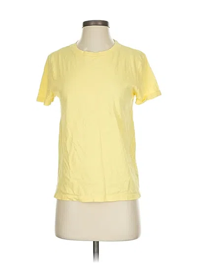 Pre-owned Jcrew Short Sleeve T-shirt In Yellow