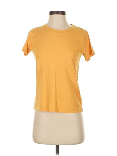 Pre-owned Jcrew Short Sleeve T-shirt In Yellow