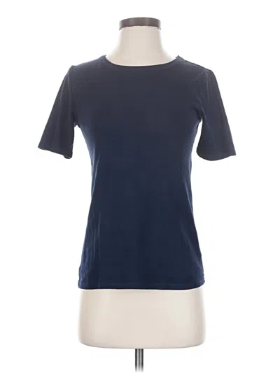 Pre-owned Jcrew Short Sleeve Top Blue Crew Neck Tops