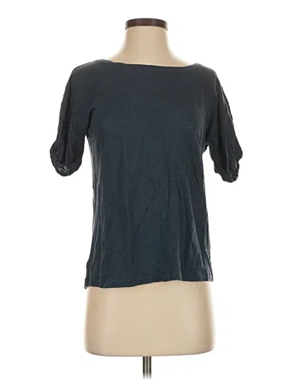 Pre-owned Jcrew Short Sleeve Top Gray Boatneck Tops
