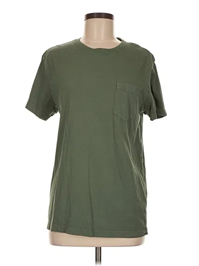 Pre-owned Jcrew Short Sleeve Top Green Crew Neck Tops