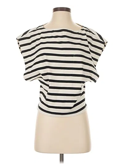 Jcrew Short Sleeve Top Ivory Boatneck Tops