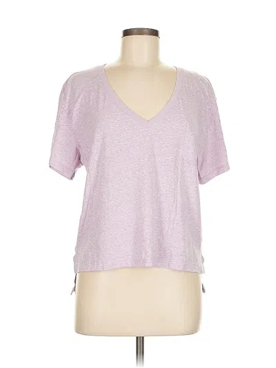 Pre-owned Jcrew Short Sleeve Top Pink V Neck Tops