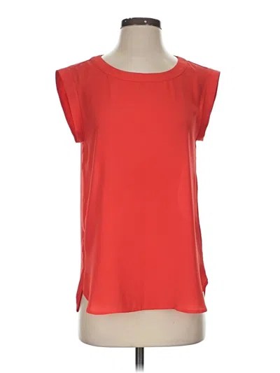 Pre-owned Jcrew Short Sleeve Top Red Boatneck Tops