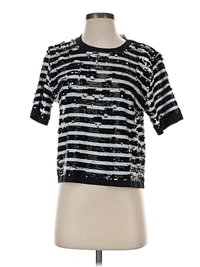 Jcrew Short Sleeve Top Silver Crew Neck Tops