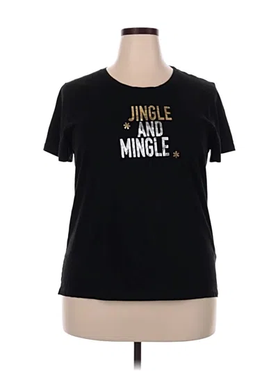 Pre-owned Jcrew Short Sleeve T-shirt In Black