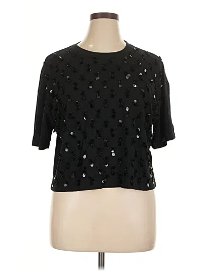 Pre-owned Jcrew Short Sleeve T-shirt In Black