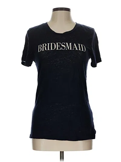 Pre-owned Jcrew Short Sleeve T-shirt In Black