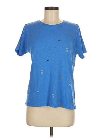 Pre-owned Jcrew Short Sleeve T-shirt In Blue