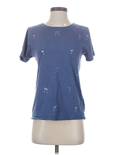 Pre-owned Jcrew Short Sleeve T-shirt In Blue