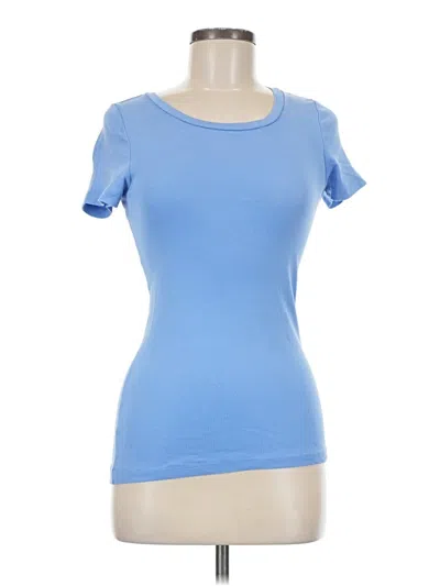 Pre-owned Jcrew Short Sleeve T-shirt In Blue
