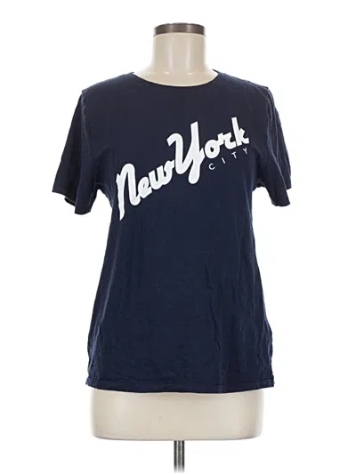 Pre-owned Jcrew Short Sleeve T-shirt In Blue