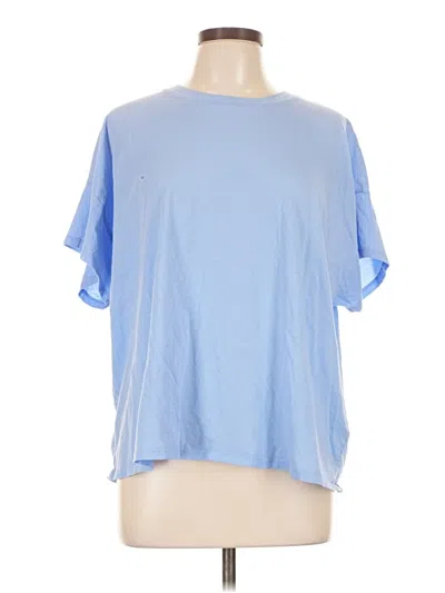 Pre-owned Jcrew Short Sleeve T-shirt In Blue