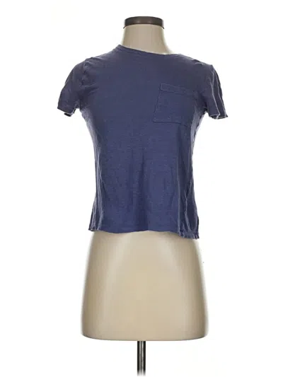 Pre-owned Jcrew Short Sleeve T-shirt In Blue