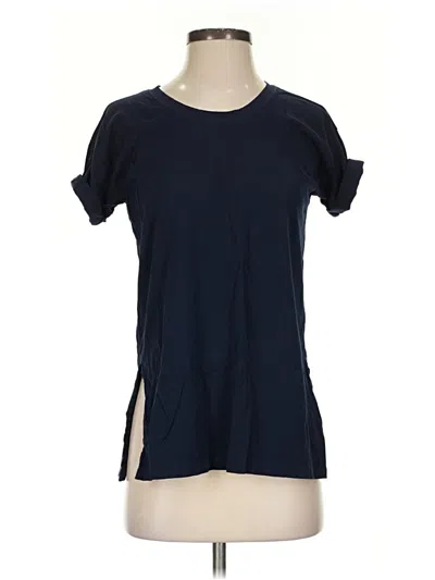 Pre-owned Jcrew Short Sleeve T-shirt In Blue