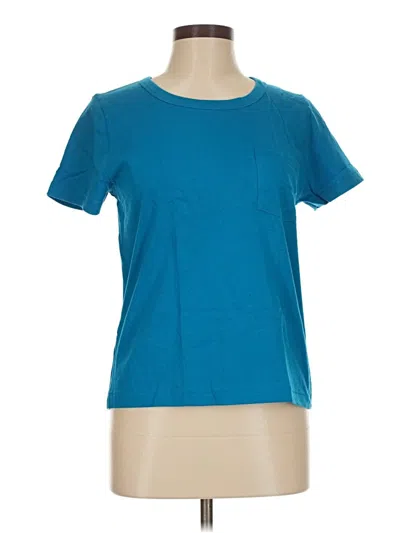 Pre-owned Jcrew Short Sleeve T-shirt In Blue