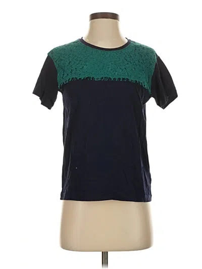 Pre-owned Jcrew Short Sleeve T-shirt In Blue