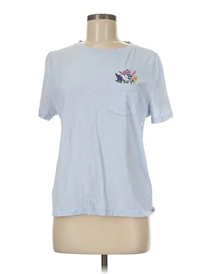 Pre-owned Jcrew Short Sleeve T-shirt In Blue