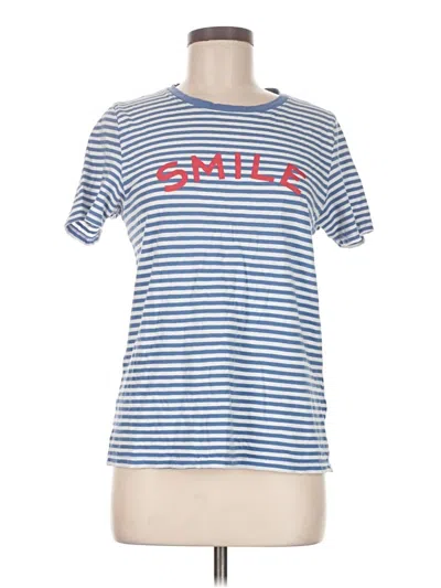 Pre-owned Jcrew Short Sleeve T-shirt In Blue
