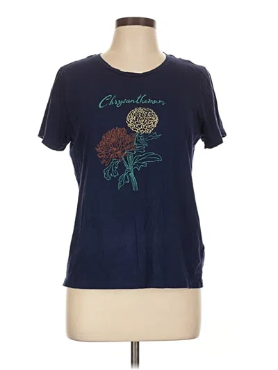 Pre-owned Jcrew Short Sleeve T-shirt In Blue
