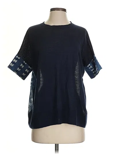 Pre-owned Jcrew Short Sleeve T-shirt In Blue