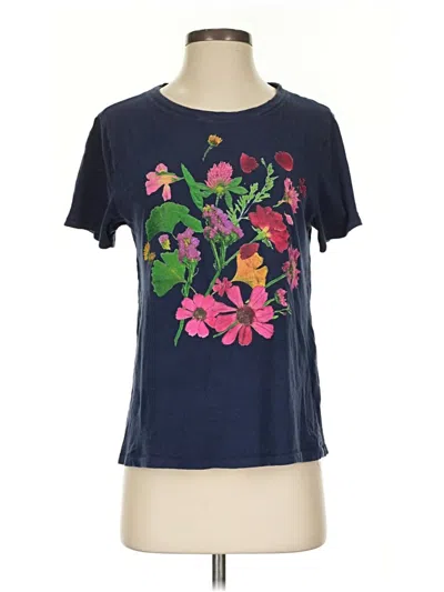 Pre-owned Jcrew Short Sleeve T-shirt In Blue