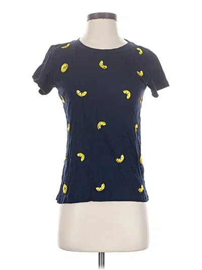 Pre-owned Jcrew Short Sleeve T-shirt In Blue