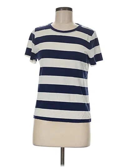 Pre-owned Jcrew Short Sleeve T-shirt In Blue