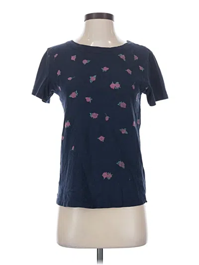 Pre-owned Jcrew Short Sleeve T-shirt In Blue