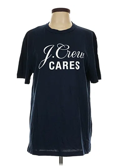 Pre-owned Jcrew Short Sleeve T-shirt In Blue