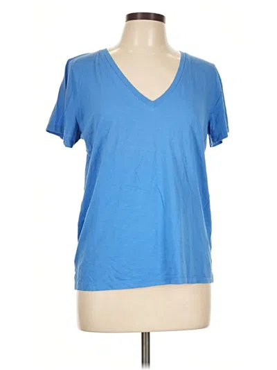 Pre-owned Jcrew Short Sleeve T-shirt In Blue