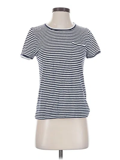 Pre-owned Jcrew Short Sleeve T-shirt In Blue