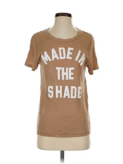 Pre-owned Jcrew Short Sleeve T-shirt In Brown