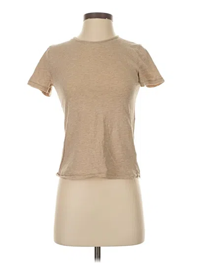 Pre-owned Jcrew Short Sleeve T-shirt In Brown