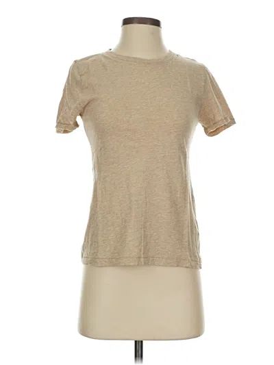 Pre-owned Jcrew Short Sleeve T-shirt In Brown