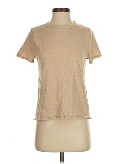 Pre-owned Jcrew Short Sleeve T-shirt In Brown