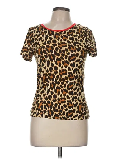 Pre-owned Jcrew Short Sleeve T-shirt In Brown