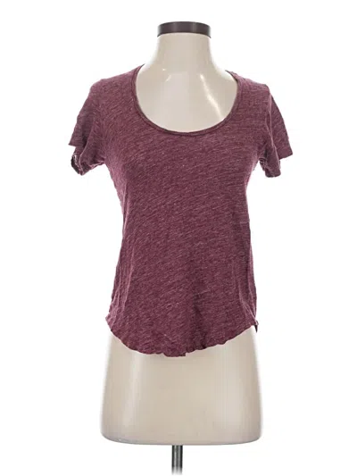 Pre-owned Jcrew Short Sleeve T-shirt In Burgundy